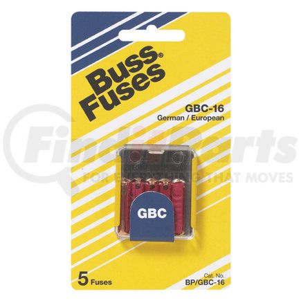 Bussmann Fuses BPGBC16 Fuse
