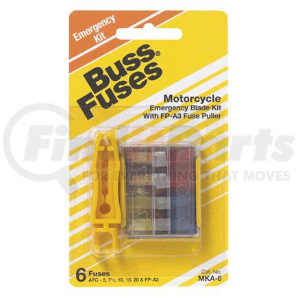 Bussmann Fuses MKA6 Motorcycle ATC Kit w/ Pul