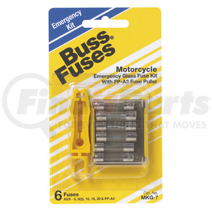 Bussmann Fuses MKG7 Motorcycle Glass Kit w/ P