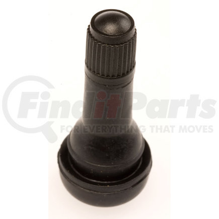 Haltec TV-412 Tire Valve Stem - Snap-in, Rubber Sleeve, 0.453" Valve Hole, 7/8" Effective Length