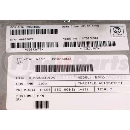 Allison ECU008WJ ECU (WTEC III)