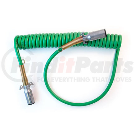 TRAMEC SLOAN 421155 - cable, abs, coil, 7-way nylon, abs green, 15', 12"/48" lds | cable, abs, coil, 7-way nylon, abs green, 15', 12"/48" lds