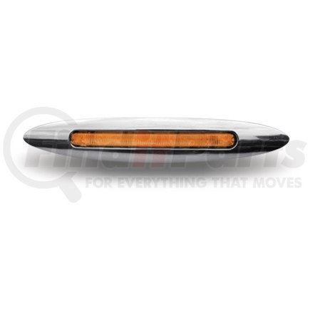 TRUX TLED-F45CA Marker Light, 4.5" x 1", Flatline, Clear, Slim-Line, Amber, LED (7 Diodes)
