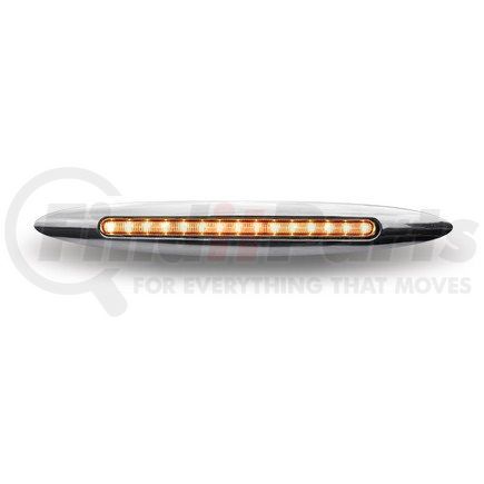 TRUX TLED-F9CA Marker Light, 9" x 1", Flatline, Clear, Slim-Line, Amber, LED (14 Diodes)