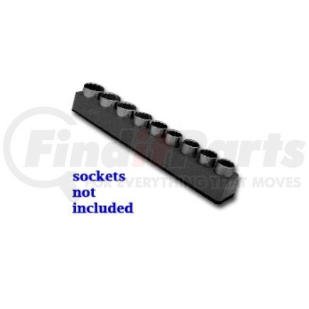 MECHANIC'S TIME SAVERS 1288 1/2" Drive Magnetic Black Socket Holder   10-19mm