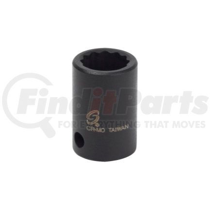 Sunex Tools 312Z 3/8" Drive 12 Point Impact Socket, 3/8"