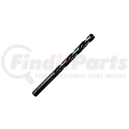 Hanson 63512 Drill Bit, High Speed Steel, Black Oxide Finish, Jobber Length, 3/16", Bulk