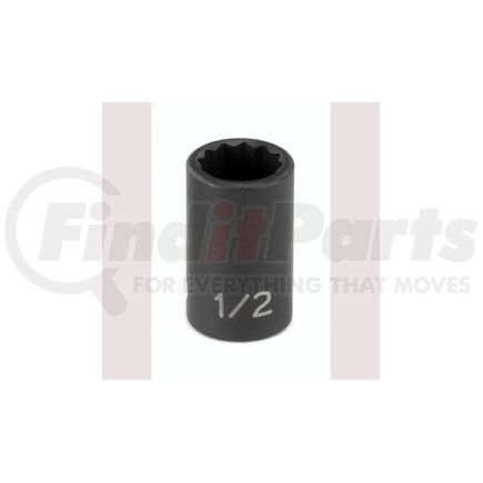 Grey Pneumatic 1116R 3/8" Drive x 1/2" 12 Point Standard Impact Socket