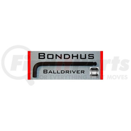 Bondhus Corp. 15766 Hex Ball End Wrench, 5.5mm, Long Length, L Shaped, 4.9" Long, with Hang Tab