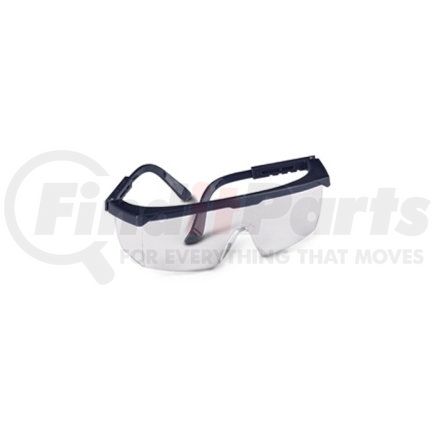 GATEWAY SAFETY 49GB80 Safety Glasses, Strobe, Clear Lens, Black Frame, Adjustable Temples, Molded-In Sideshields