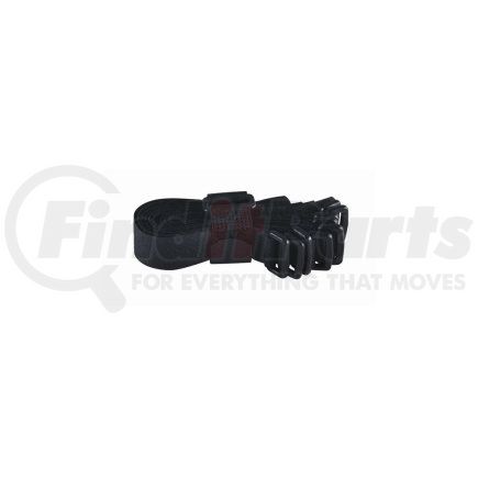 The Best Connection 20-8-0 Velcro Strip Tie Fastener - 8," Black, with Buckle