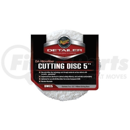 MEGUIAR'S DMC5 5" DA Microfiber Cutting Disc, 2 Pack