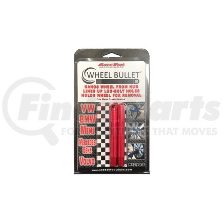 Access Tools WB2-1215RED Wheel Bullet 12x1.5 2 PK