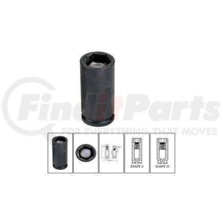 Grey Pneumatic 1010MDG 3/8" Drive x 10mm Magnetic Deep Impact Socket