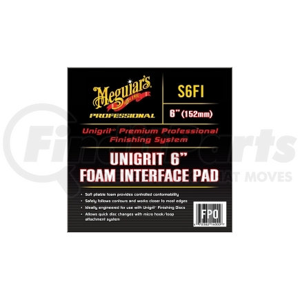 Meguiar's S6FI Unigrit 6" Foam Sanding Interface Pad