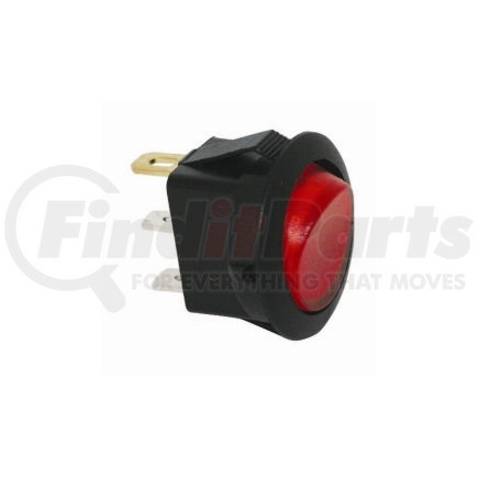 The Best Connection 2700-2J Red Illum Round Rocker 16A 12V S.P.S.T. 1 Pc