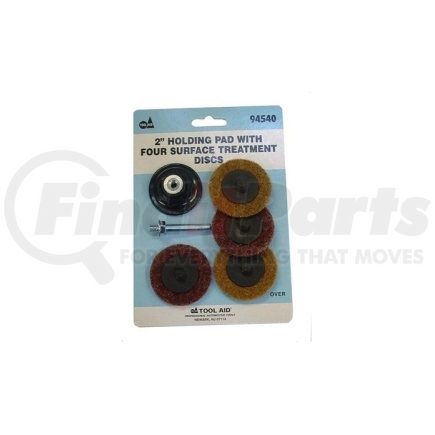 SG Tool Aid 94540 2" Holding Pad with Four Surface Treatment Discs