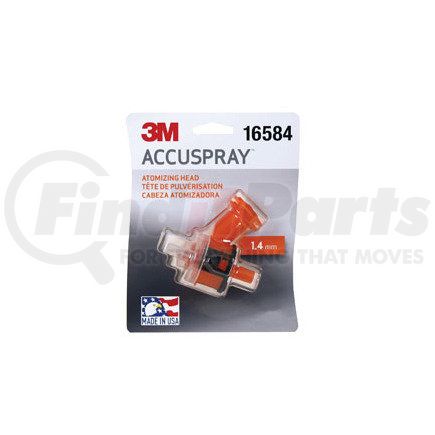 3M 16584 Accuspray Atomizing Head Single, 1.4mm Orange