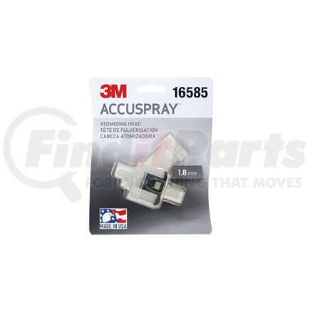 3M 16585 Accuspray Atomizing Head Single, 1.8mm Clear Transparent