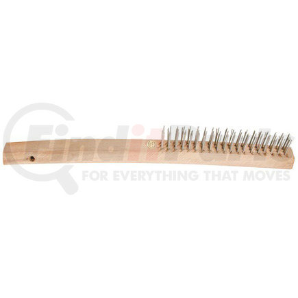 AES Industries 4404 Wood Handle Wire Brush, 14"