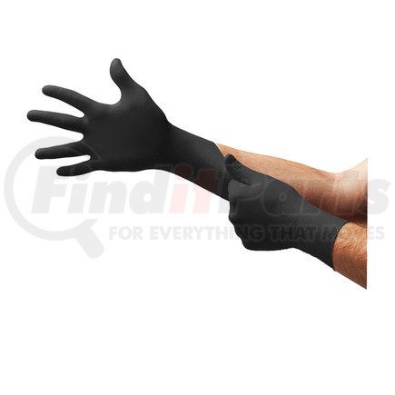 Microflex BD1000NPF Black Dragon® Zero Powder-Free Nitrile Examination Gloves, Black, XS