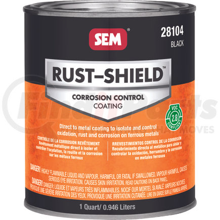 SEM Products 28104 RUST-SHIELD -2.8 Black