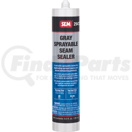 SEM Products 29472 Sprayable 1K Seam Sealer - Gray