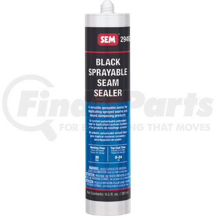 SEM Products 29492 Sprayable 1K Seam Sealer - Black