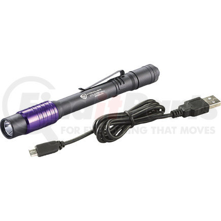 Streamlight 66149 Stylus Pro® USB UV Rechargeable Penlight with USB Cord and Nylon Holster