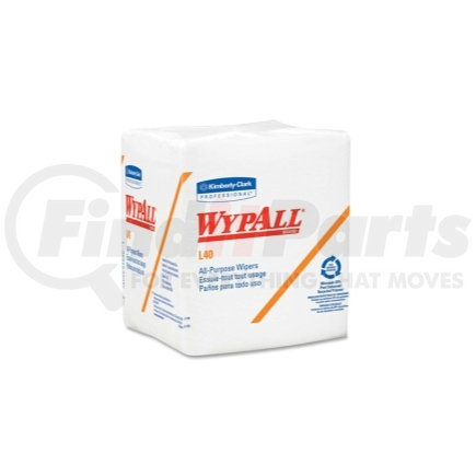 Kimberly-Clark 05701 Wypall® L40 Quarterfold Wipers, White