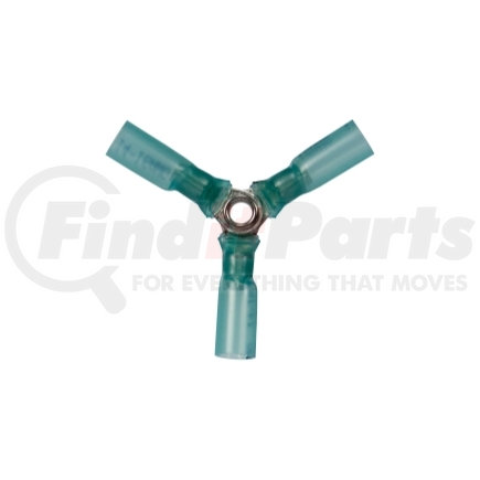 The Best Connection 2186J 5 Piece16-14 3-Way (Y) Blue CS Heat Shrink Connector