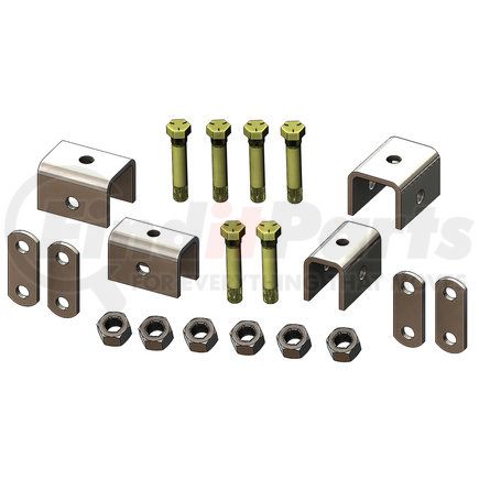 Power10 Parts HK093221 Single Axle Attaching Parts Kit for 1-3/4in W Double-Eye Springs (w/o U-Bolts)