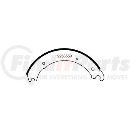 Haldex GG4515BQR Drum Brake Shoe - Width 7", Shoe I.D. BQ, Hardware Kit CQ65520, Core Group 4515BQ