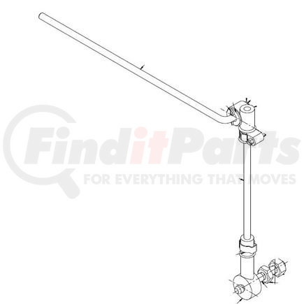HALDEX 90554453 - height control valve linkage - 7.75 in. | link assembly 7.75" | air suspension sensor linkage kit