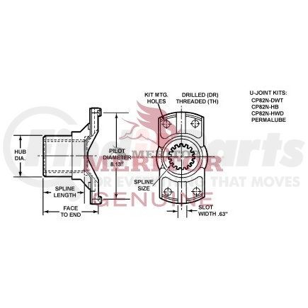 Meritor 82NYS38 31A YOKE