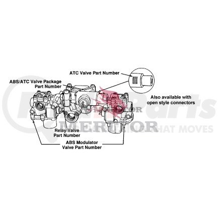 Meritor S4721709212 ABS - TRACTOR ABS ATC VALVE