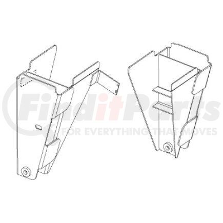 Meritor A 3305G1541 Suspension Subframe Reinforcement Bracket - RHP55/MPA20, Roadside