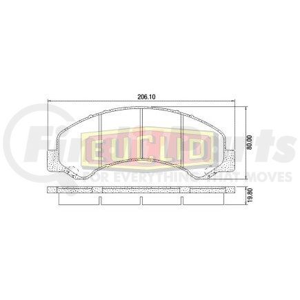 Euclid FSAESD826 DISC PAD SET