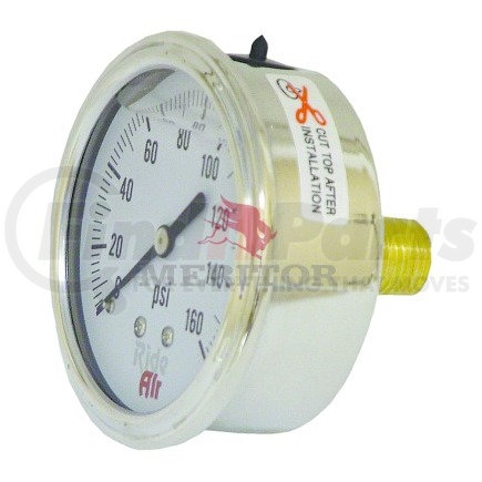 Meritor R986072 Air Pressure Gauge - Centre Back Mount, Liq. Filled, 1/4Npt.