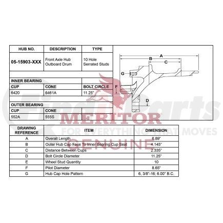 Meritor 0515903030 AY-HUB