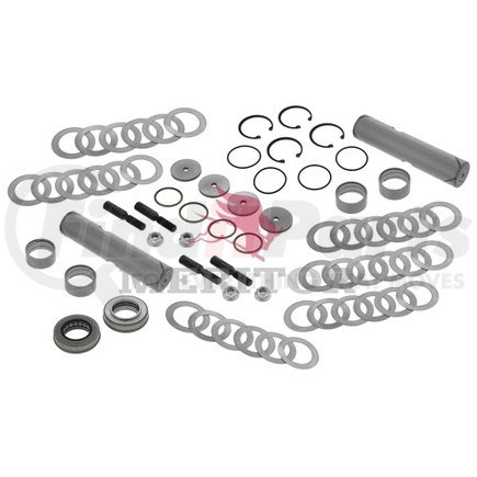 Meritor R202036 Steering King Pin Set - 1.771" Dia., 8.06" Length, Double Draw Key, Spiral Bushing