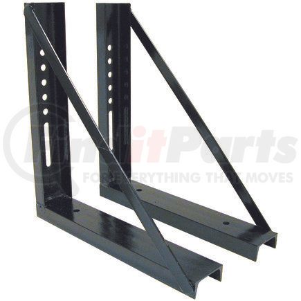 BUYERS PRODUCTS 1701005 - 18 x 18in. welded black structural steel mounting brackets | 18 x 18in. welded black structural steel mounting brackets