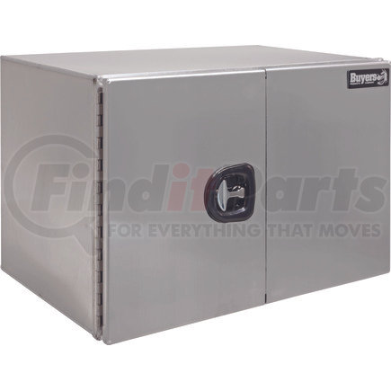 BUYERS PRODUCTS 1705405 - 18 x 18 x 36in. xd smooth aluminum underbody truck box with barn door | 18 x 18 x 36in. xd smooth aluminum underbody truck box with barn door