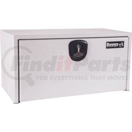 Buyers Products 1732400 18 x 18 x 24in. White Steel Underbody Truck Box with 3-Point Latch