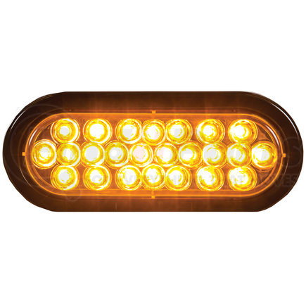 Buyers Products sl65ao Strobe Light - 6 inches Amber, Oval, Recessed, with 24 LEDS