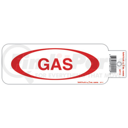 Ms Carita Safe Truck D711 GAS DECAL