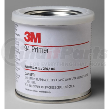 3M 23926 Tape Primer, Yellow, Liquid Pail, 1/2 Pint Can