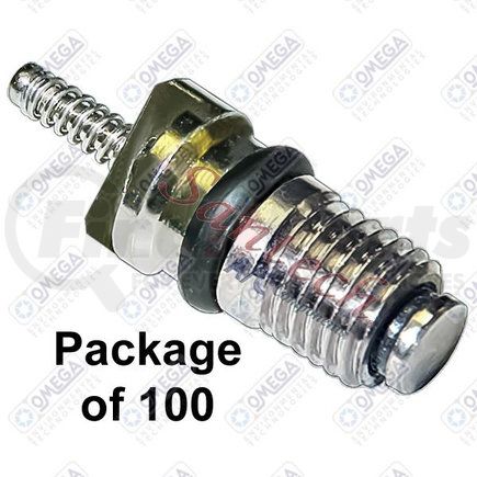 OMEGA ENVIRONMENTAL TECHNOLOGIES MT0059-100 - 100 pk valve core - gm/ford jra import | a/c service valve core