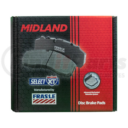 HALDEX MPBD1370XT - disc brake pad repair kit - select xt, for meritor ex225l2 calipers, fmsi d1370 | line haul applications | disc brake pad set