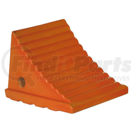 Buyers Products wc786 Wheel Chock - Small, Orange, Polyurethane, 7.38 x 8.31 x 6.25 in.